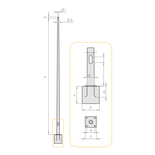 Columna de fibra de vidrio para CIES y AtmosLED