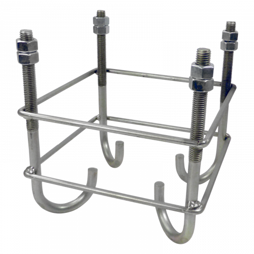 Herraje para empotrar un soporte "T" Zinc + RPR