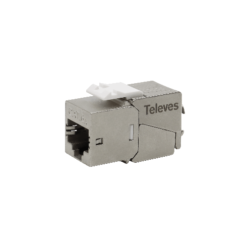 Connecteur RJ45 femelle type Grip extra compact FTP Cat 6A pour câbles de données, compatible avec la prise keystone