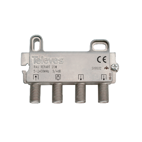 Repartidor con PAU F 2D 5...2400MHz 5/4dB