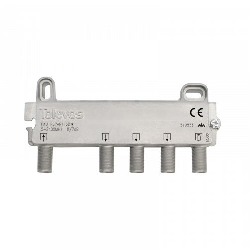 Repartidor con PAU F 3D 5...2400MHz 8/7dB