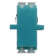 Adaptador Óptico LC Fêmea – LC Fêmea Duplex Multimodo (MM) OM3