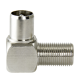 F female-IEC male adapter Elbowed