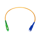 Latiguillo de fibra óptica SC/APC – SC/UPC, monomodo (SM), LSFH y Euroclase Dca de interior